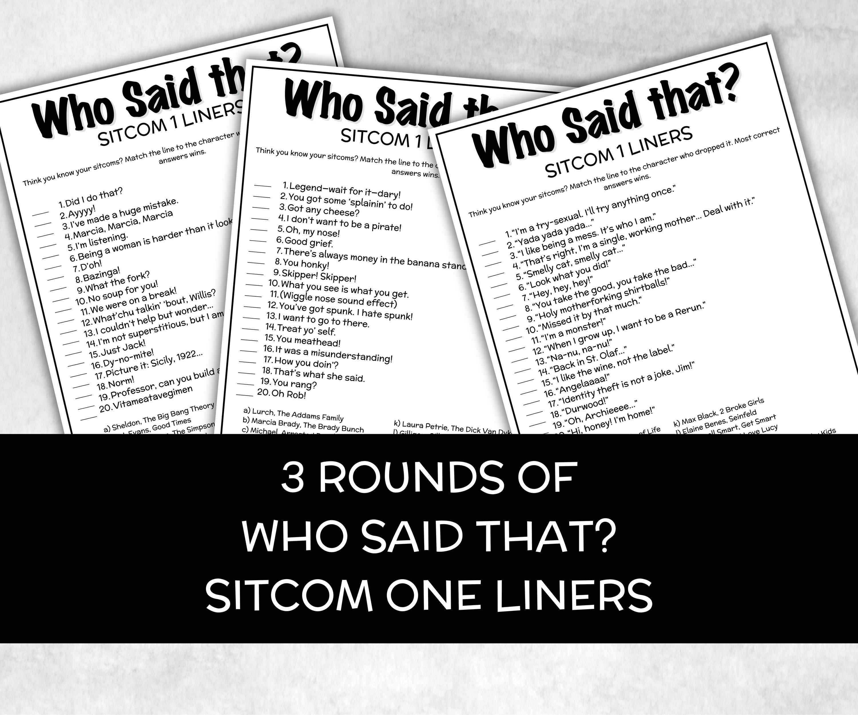 TV Sitcom trivia Bundle, Trivia Quiz, family activity, Friendsgiving, xmas family reunion, tv show theme trivia, bachelorette night fun game-Holidays -TheHustlingCatLady-Party Games