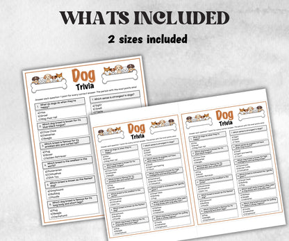 Dog Trivia Game, Family Game Night, Dog Birthday Game, Dog Party Activity, Dog Printable Game, Dog Breed Quiz, Pet Adoption Game, Pet Trivia-Holidays -TheHustlingCatLady-Party Games
