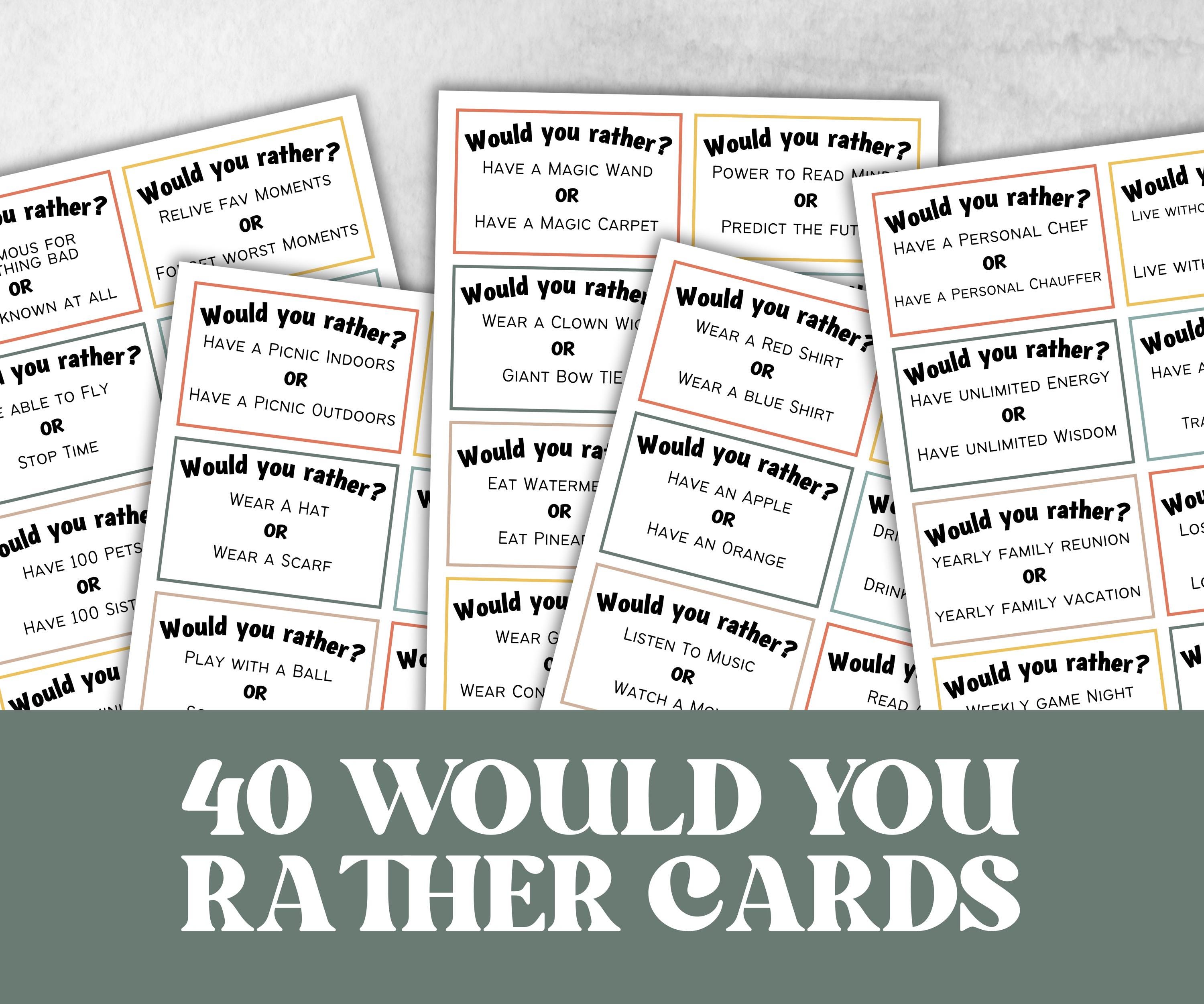 Senior Party Games Bundle, Family Game Night, senior conversations, Would you rather game, charades, most like a senior, Think Quick Trivia-Holidays -TheHustlingCatLady-Party Games