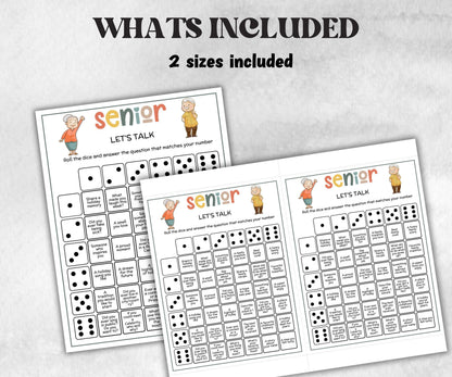 Senior Let's Talk game, Family Game Night, Dementia Activity, Retirement Games, Senior Citizens, Nursing Home Game, Senior Living Party game-Holidays -TheHustlingCatLady-Party Games