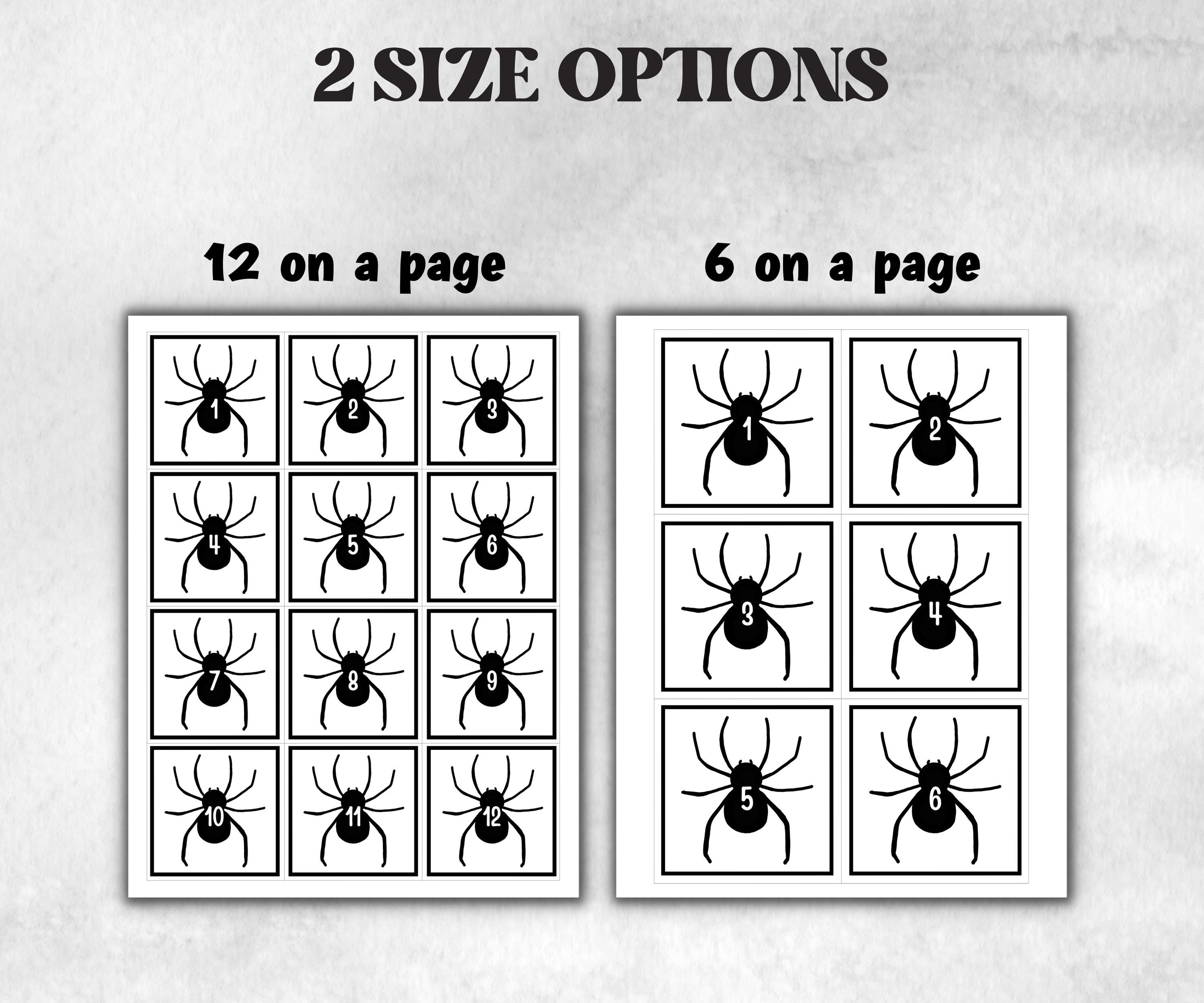 Spider scavenger hunt game, fun spooky clue hunt, trick or treat, ghost bones game, kids spider games, halloween treasure scavenger party-Halloween Printables -TheHustlingCatLady-Party Games