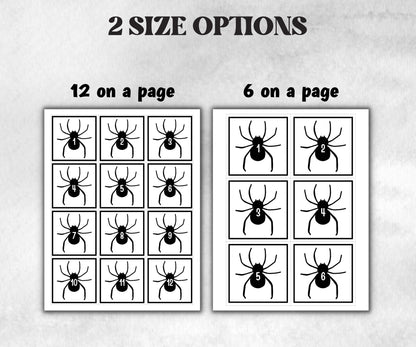 Spider scavenger hunt game, fun spooky clue hunt, trick or treat, ghost bones game, kids spider games, halloween treasure scavenger party-Halloween Printables -TheHustlingCatLady-Party Games