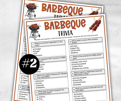 Bbq Trivia Game, Summer Break Barbeque, Backyard Bbq, Family Reunion Game, Foodie Trivia Game, Family game Night, Kid Adult Teen, Summer Bbq-Holidays -TheHustlingCatLady-Party Games