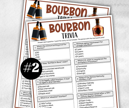 Bourbon Trivia Games, Whiskey Theme, Bourbon racing Game, Kentucky Derby Game,Whiskey Bourbon Tasting, Bachelor Party Game, Adult Party Game-Holidays -TheHustlingCatLady-Party Games