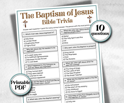The Baptism of Jesus - Bible Trivia