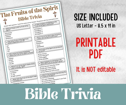 The Fruits of the spirit - Bible Trivia