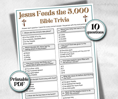 Jesus feeds the 5000 - Bible Trivia