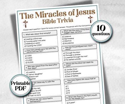 The Miracles of Jesus - Bible Trivia