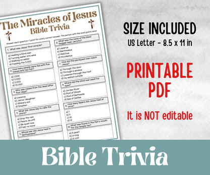 The Miracles of Jesus - Bible Trivia