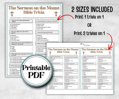 Bible - The Sermon on the Mount Trivia