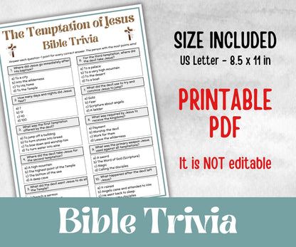Bible - The Temptation of Jesus Trivia