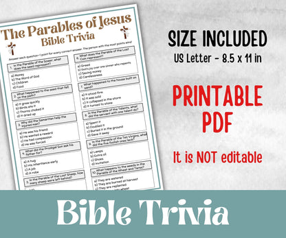 Bible - The Parables of Jesus Trivia