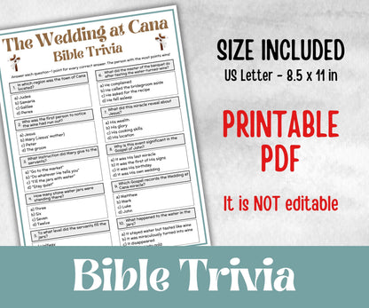 The Wedding at Cana Trivia
