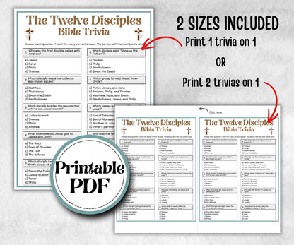Bible - The Twelve Disciples 12 trivia