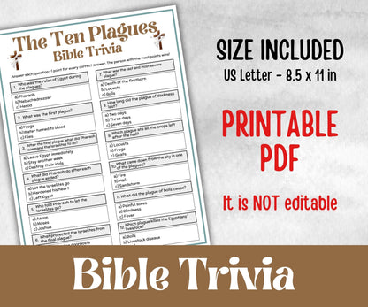 The Ten Plagues - Bible Trivia