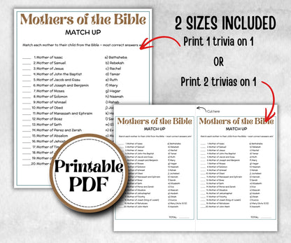 Women of the Bible Trivia, Sunday School, Bible Study riddles, Holiday Party Games, Bible Camp, womens retreat group, preschool curriculum