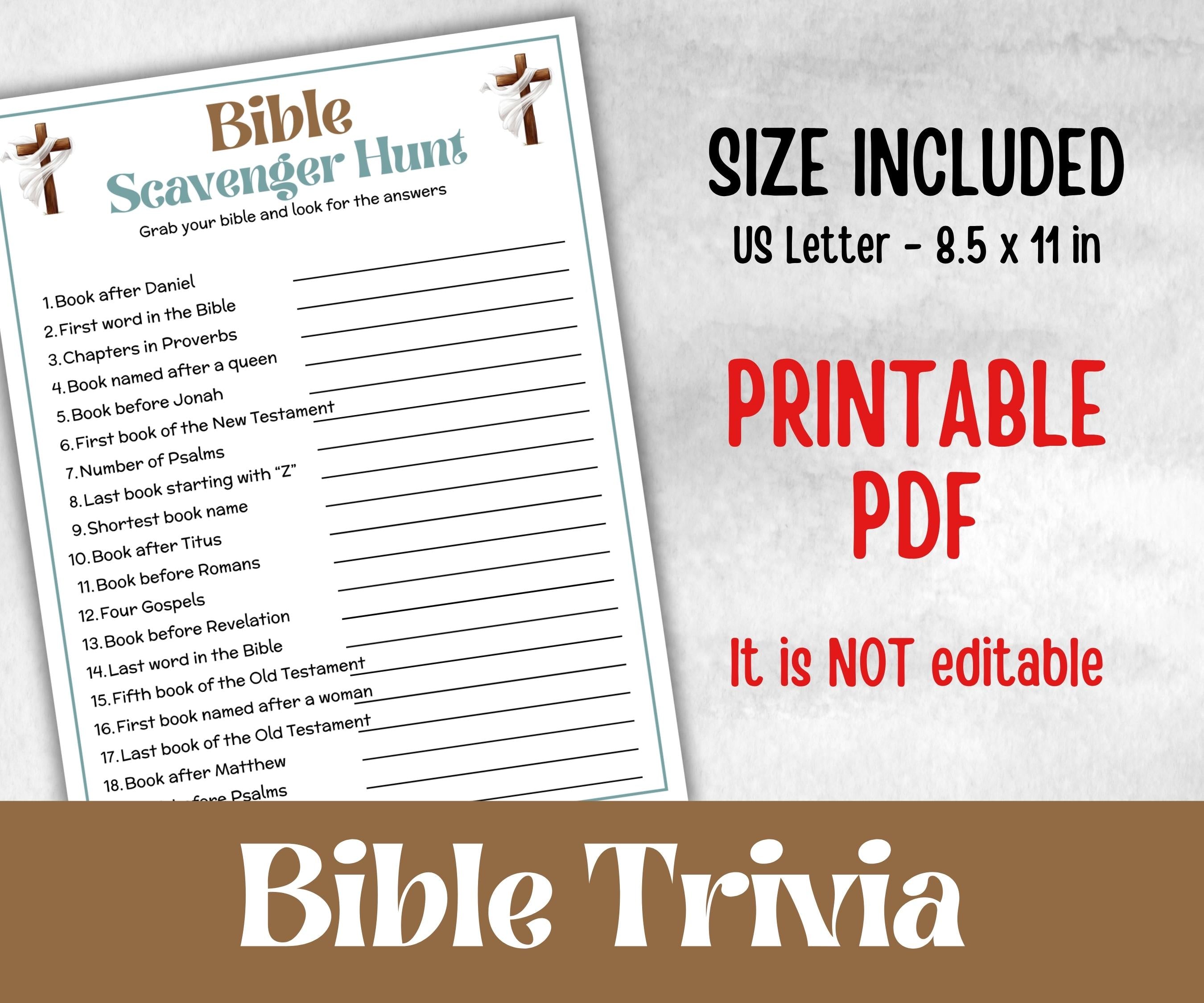 Bible Scavenger Hunt, Bible Study activities, Holiday Bible Camp, womens retreat group, New Testament, Old Testament, Bible Treasure hunt