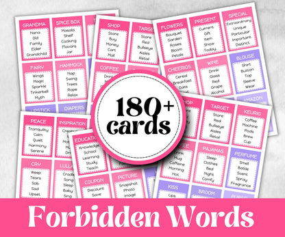 Mom Edition Forbidden Words, Mothers Day, Kindergarten esl activity kids, Word Ban, Daycare, Homeschool Activity, vocabulary quiz, Birthday