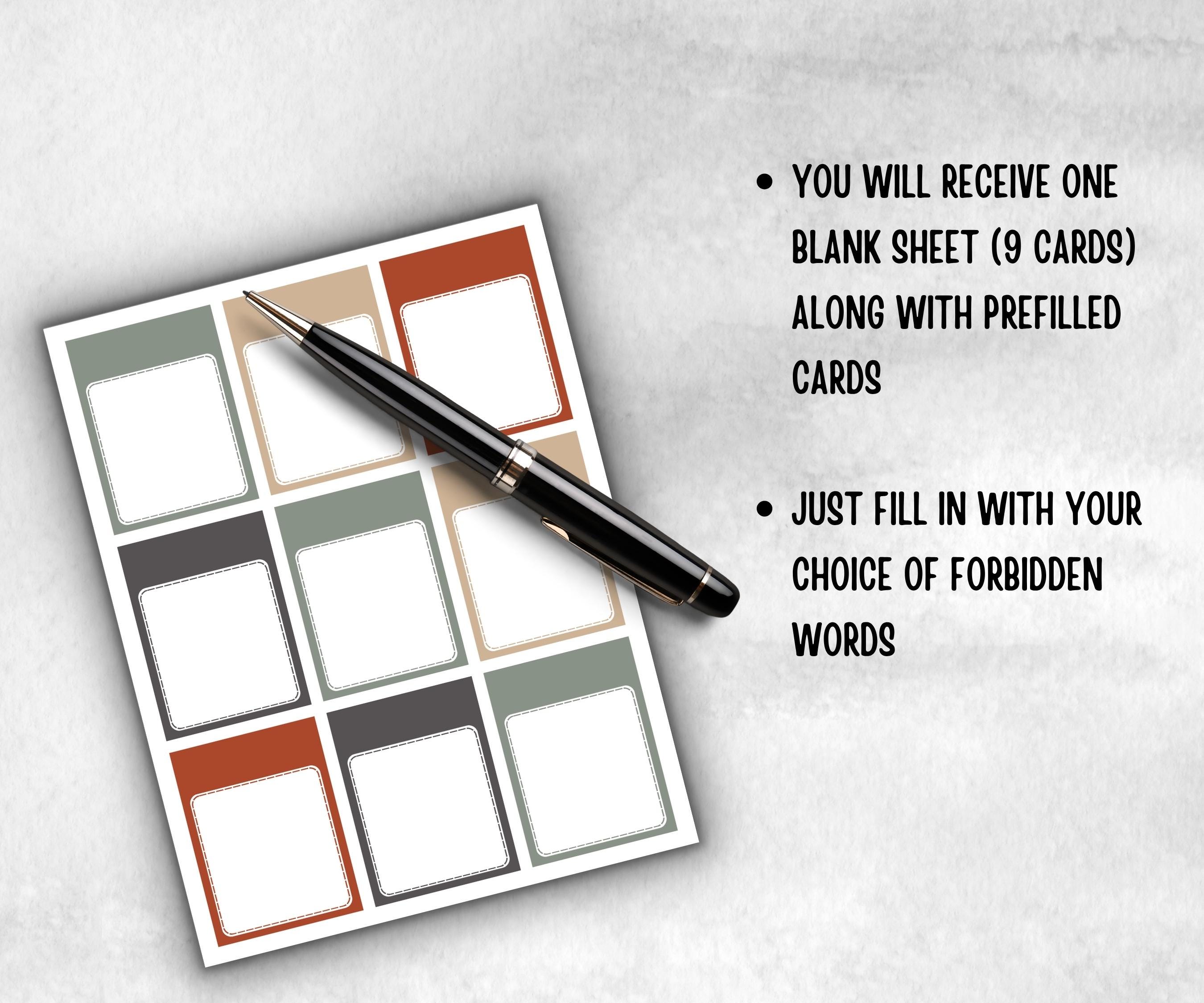 Office Edition Forbidden Words, Word Ban, Office Teambuilding, Coworker Birthday, Retirement Party, Welcome Party, Office Group Party Game