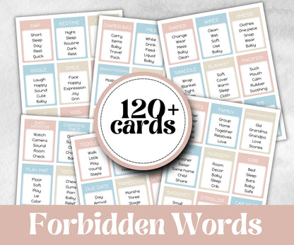 Baby Shower Forbidden Words, Pastel Shower Game, Spring Ladies Brunch, Coed Pregnancy Game, Girl Boy Funny Shower, expecting mom dad gift