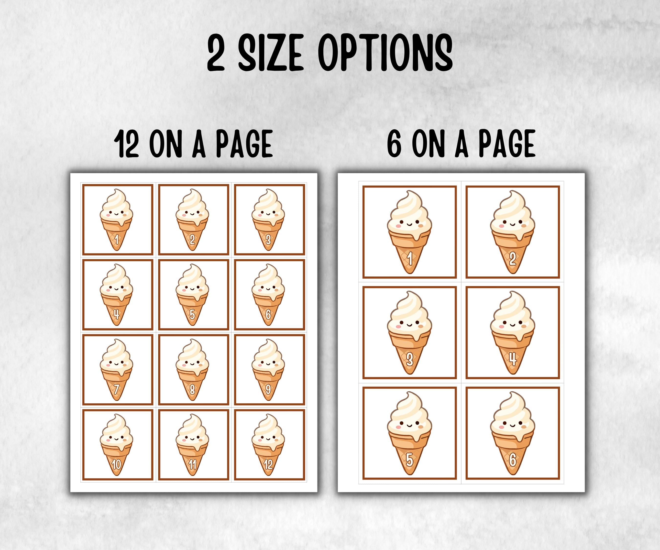 Ice Cream Scavenger Hunt for kids, backyard hunt, Sweet and treats, themed birthday, tea party, spring yard games, garden party icebreaker