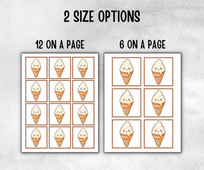 Ice Cream Scavenger Hunt for kids, backyard hunt, Sweet and treats, themed birthday, tea party, spring yard games, garden party icebreaker