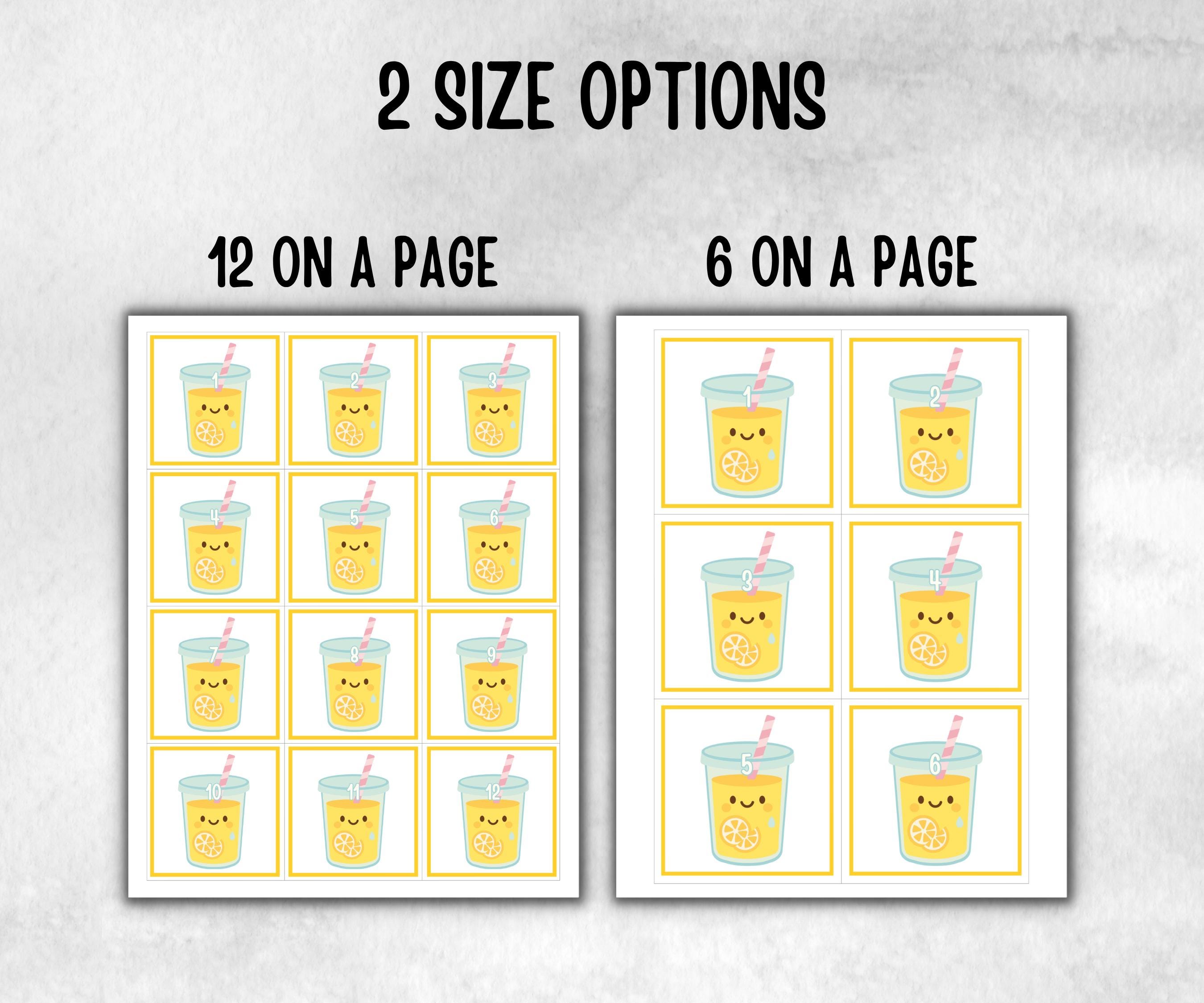 Lemonade Scavenger Hunt for kids, backyard hunt, Fruits themed shower, birthday, tea party, spring yard games, garden party icebreaker idea