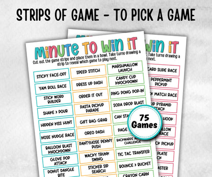 Birthday Minute to Win It, older kids activity, Boy Girl Birthday, milestone birthday gift, preteen at home game, spring yard game, reunion