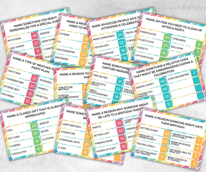 Birthday Friendly Feud, for kids and adults, Boy Girl Birthday, milestone birthday, funny party activity, teen tween icebreaker trivia, game