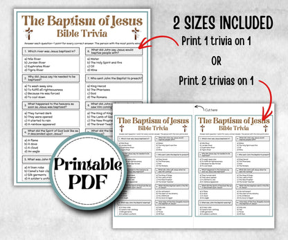 The Baptism of Jesus - Bible Trivia