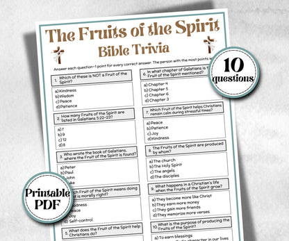 The Fruits of the spirit - Bible Trivia