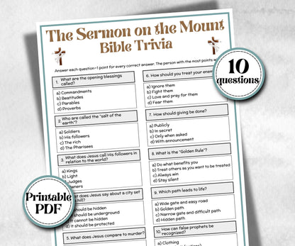 Bible - The Sermon on the Mount Trivia