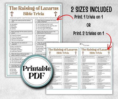 Bible - The Raising of Lazarus Trivia