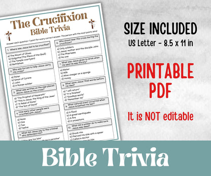 Bible - The Crucifixion Trivia