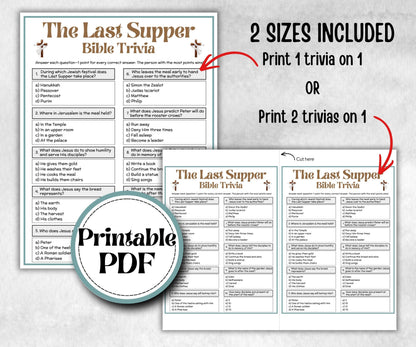 Bible - The Last Supper Trivia