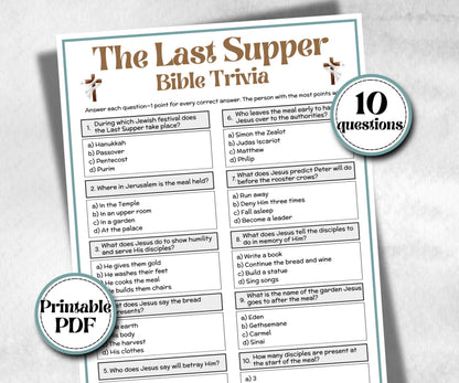 Bible - The Last Supper Trivia