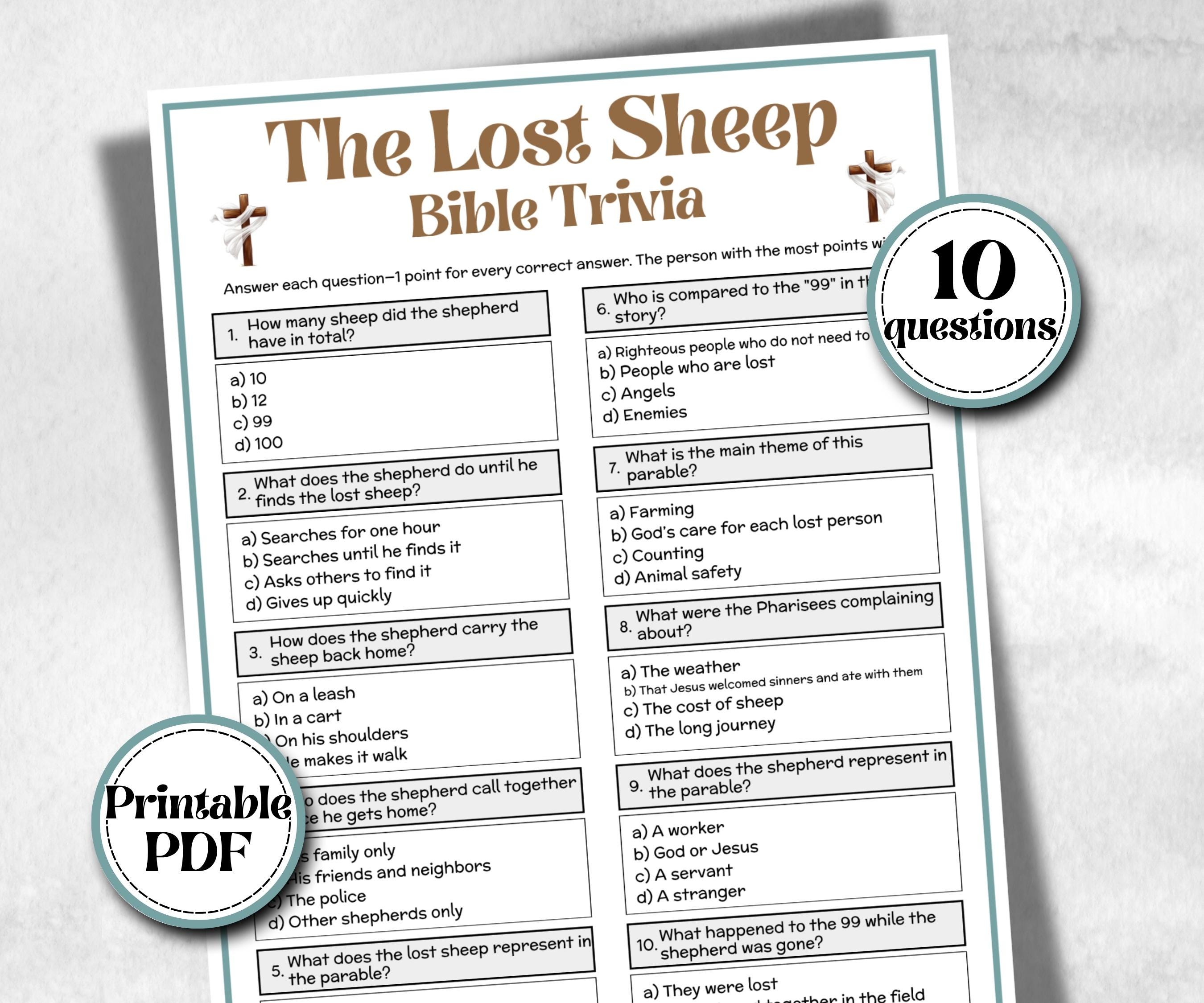 Bible - The Lost sheep Trivia