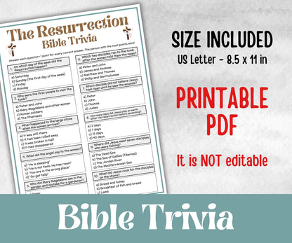 Bible The Resurrection Trivia