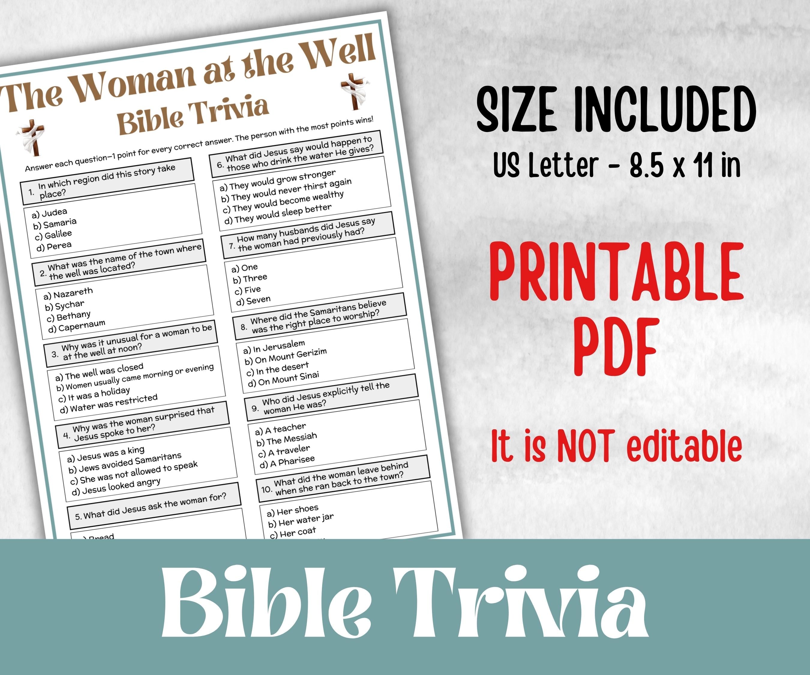 The Woman at the Well Trivia