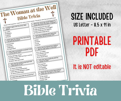 The Woman at the Well Trivia