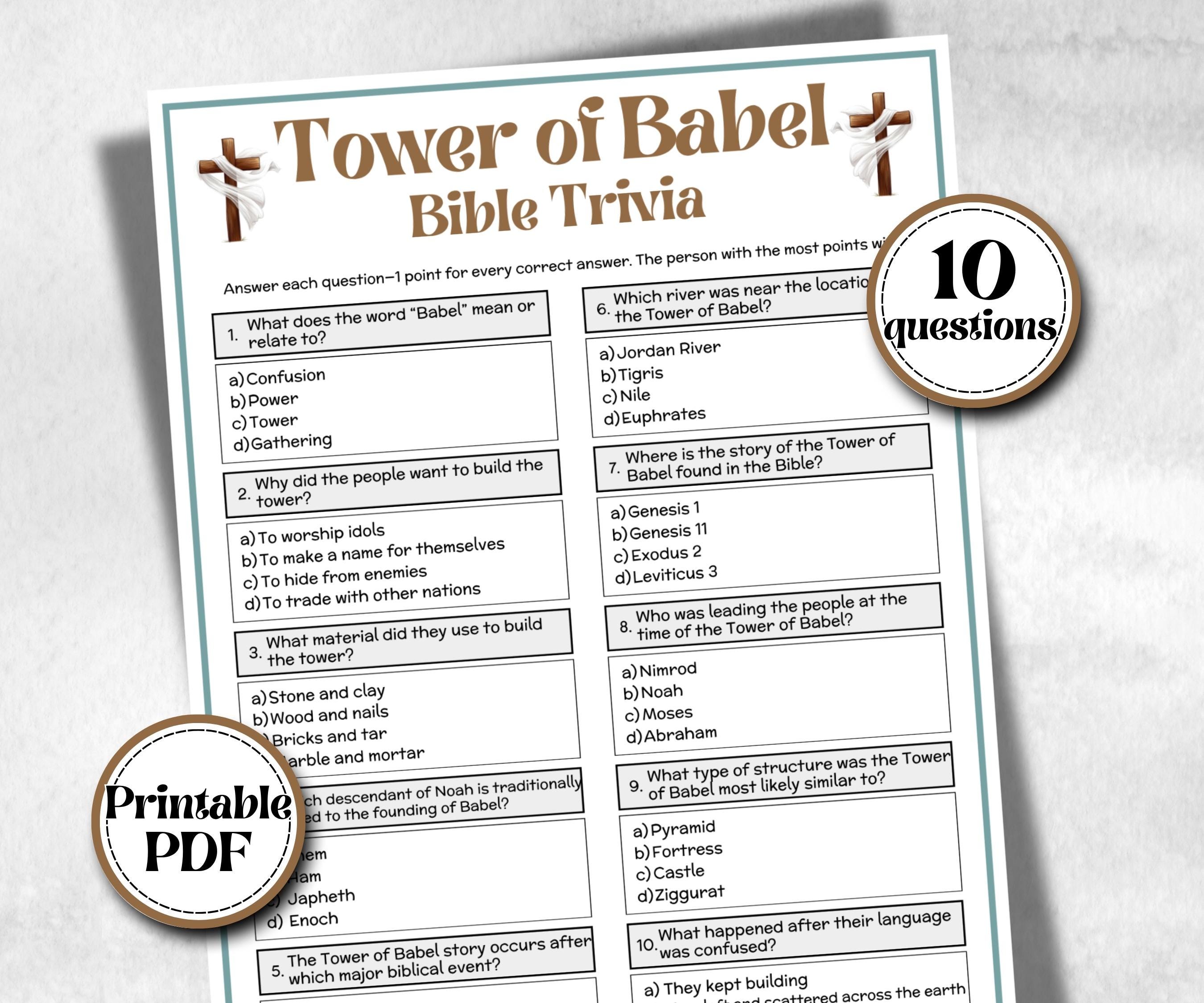 Tower of Babel - Bible Trivia
