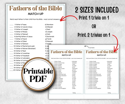Iconic Bible Duos Trivia, Sunday School, Bible Study riddles, Holiday Party Games, Bible Camp, womens retreat group, preschool curriculum