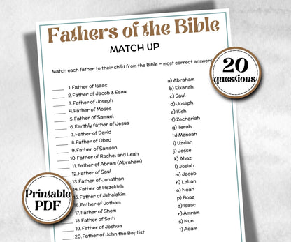 Iconic Bible Duos Trivia, Sunday School, Bible Study riddles, Holiday Party Games, Bible Camp, womens retreat group, preschool curriculum