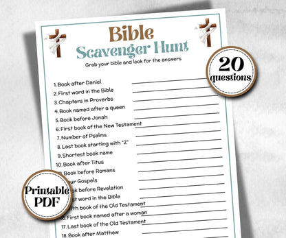 Bible Scavenger Hunt, Bible Study activities, Holiday Bible Camp, womens retreat group, New Testament, Old Testament, Bible Treasure hunt