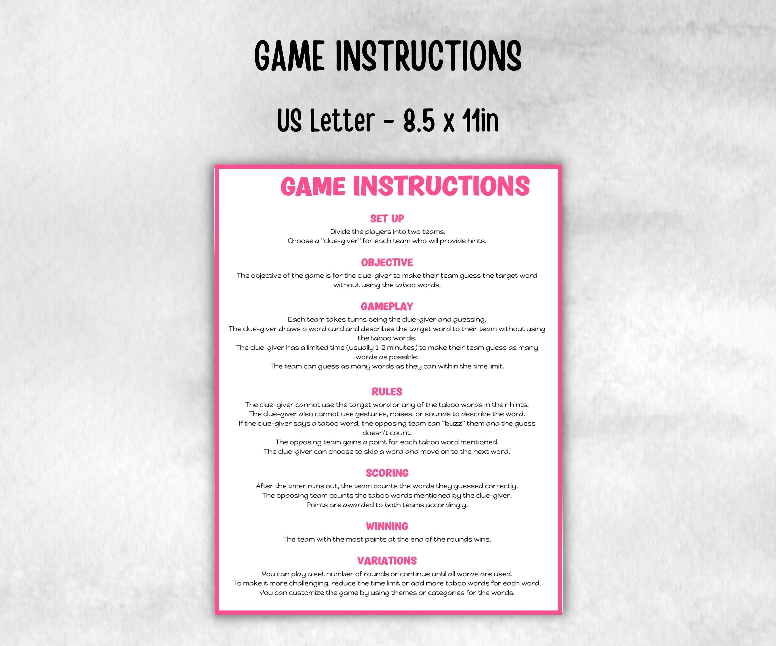 Mom Edition Forbidden Words, Mothers Day, Kindergarten esl activity kids, Word Ban, Daycare, Homeschool Activity, vocabulary quiz, Birthday