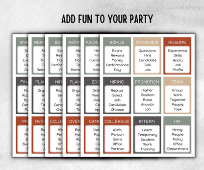 Office Edition Forbidden Words, Word Ban, Office Teambuilding, Coworker Birthday, Retirement Party, Welcome Party, Office Group Party Game