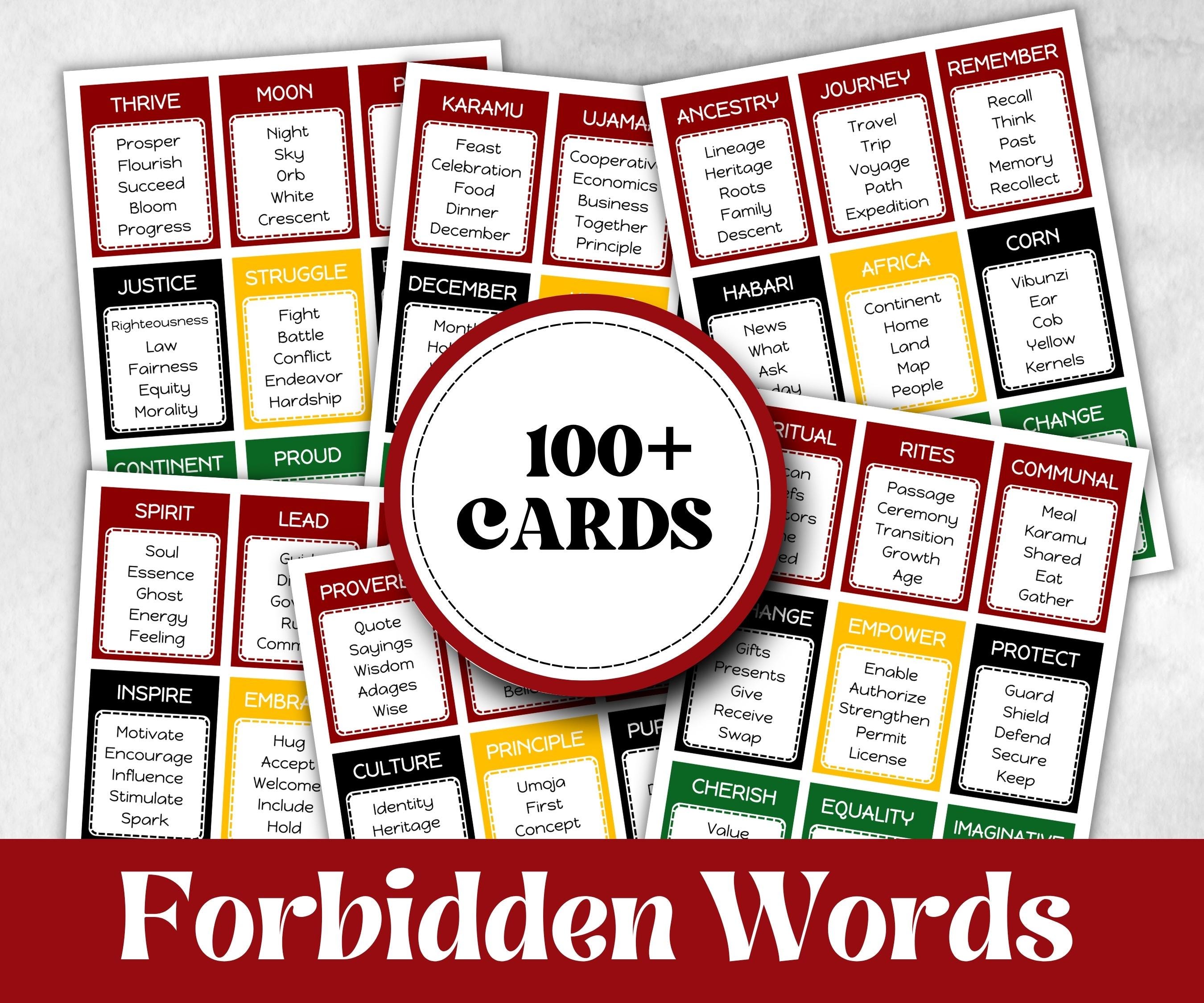 Kwanzaa Forbidden Words, African American, African Xmas, Religious Tradition, Kinara Game, Seven Principles, Black Office Party, Feast game