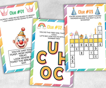 Birthday Treasure Hunt for kids, Boy Girl Birthday, Indoor game for older kid, milestone birthday gift, tricky treasure hunt, 12 hunt Clues