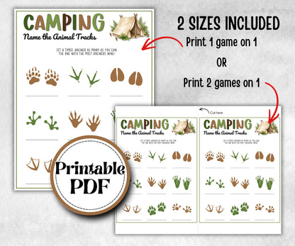 Camping Games Bundle, Nature Scavenger Hunt, summer fall spring winter camping, Trivia night, office team camping, camping themed birthday