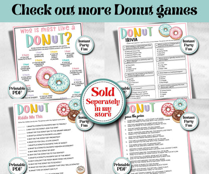 Donut Pass the Prize, Gift Exchange story, gift passing poem, rhyme, pass the gift, pass the present, pass the parcel, left right donut game